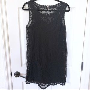 Free People Black lace dress sz. M